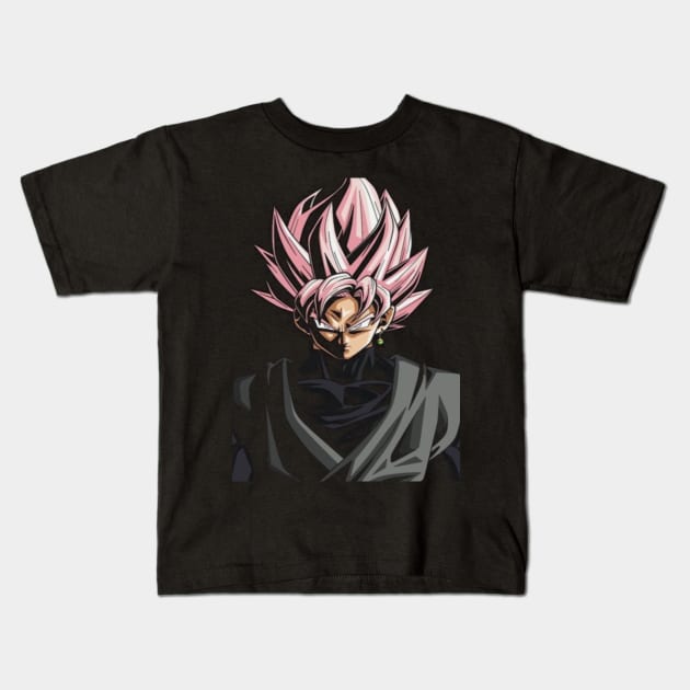 Goku Black of DB Super Kids T-Shirt by phxaz